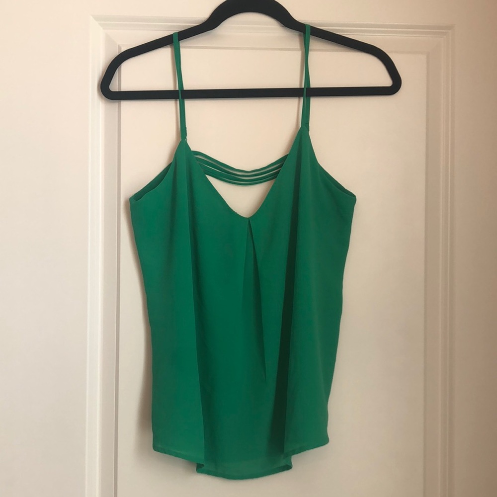 Green strappy cami